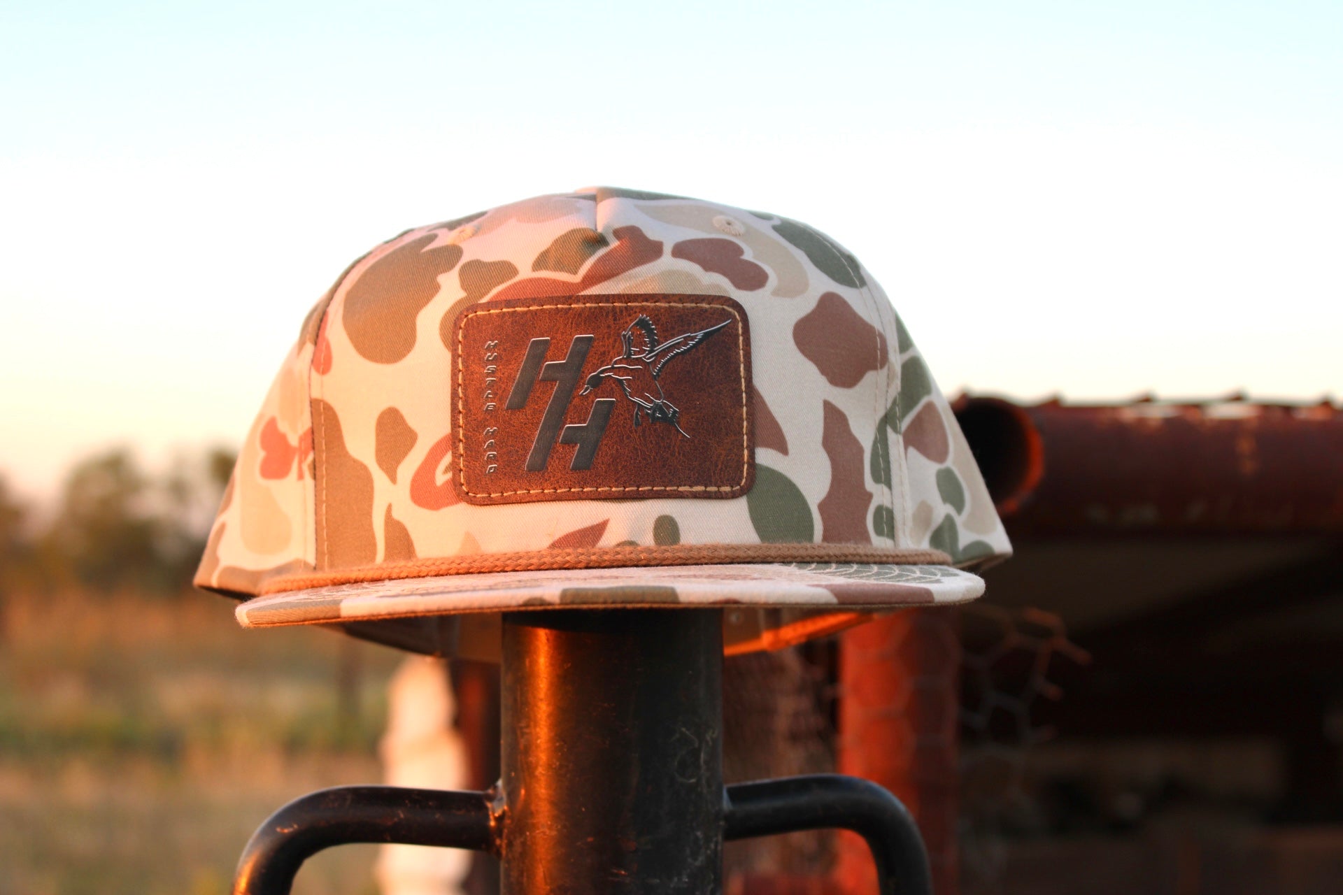 Hustle Hard leather patch